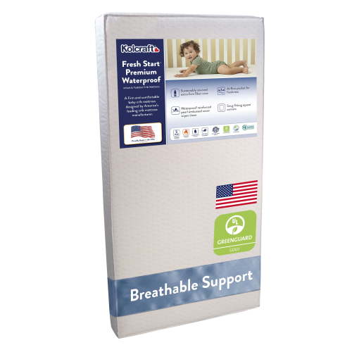 Kolcraft Fresh Start Premium Foam Baby Crib Mattress, Waterproof
