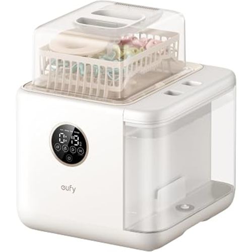 eufy Security Baby Bottle Washer S1, Sterilizer and Dryer | 3D HydroBlast Cleaning, 212°F Steam Sterilizer, Fast Drying, Smart App Control, Hands-Free