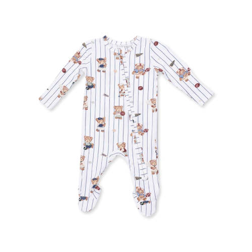 2-Way Zip Footie, Mixed Sports Bears