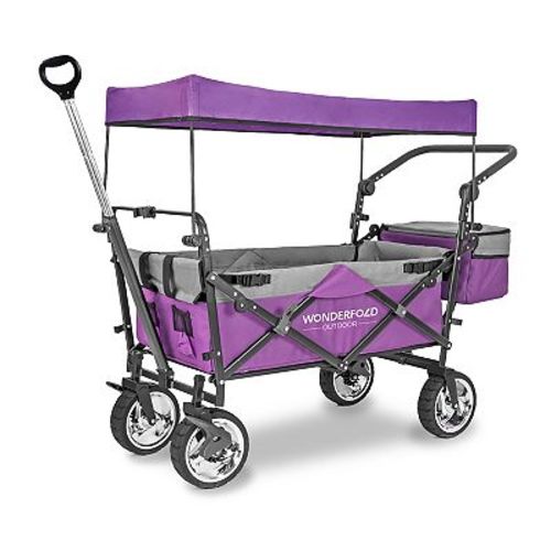 Wonderfold S-Series Utility Premium Folding Wagon with Canopy