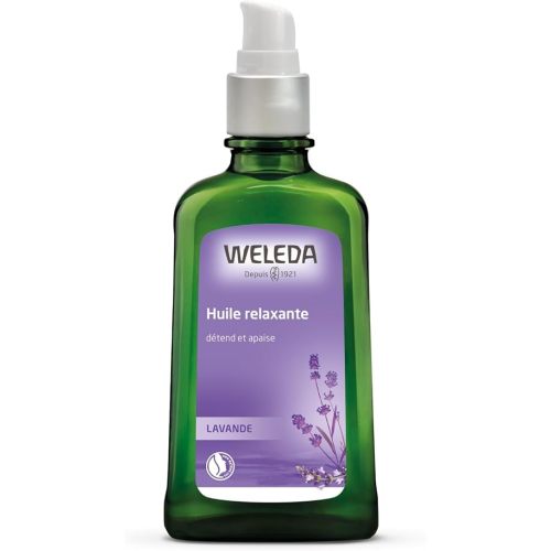Weleda Relaxing Lavender Body & Beauty Oil, 3.4 Fluid Ounce, Clear
