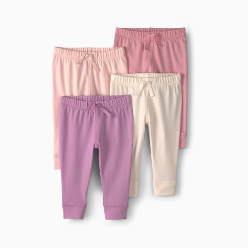 Carter's Pull-On Pants (4 Pack) - Pink/Purple, 3M