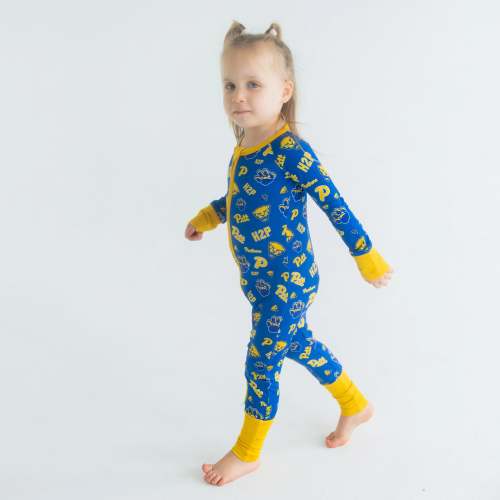 Pitt Panthers Zippy Bamboo One-Piece Sleeper - Tailgate Tikes