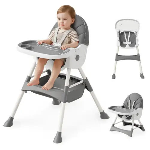 Baby High Chair 6 in 1 Convertible High Chair with 5-Point Safety - TikTok Shop