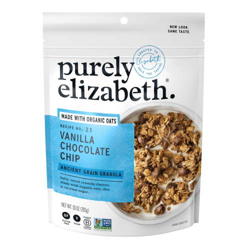Purely Elizabeth Ancient Grain Granola, Vanilla Chocolate Chip, 10 oz Bag