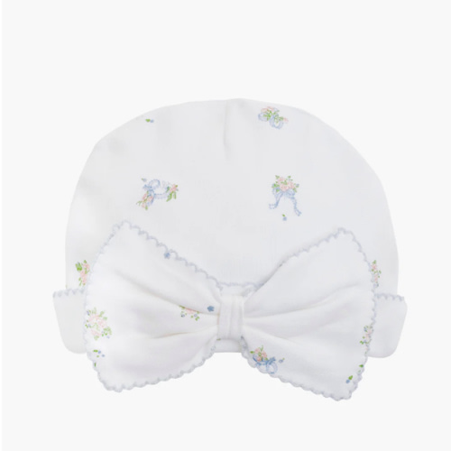 Roses And Ribbons Bow Hat 6-9M