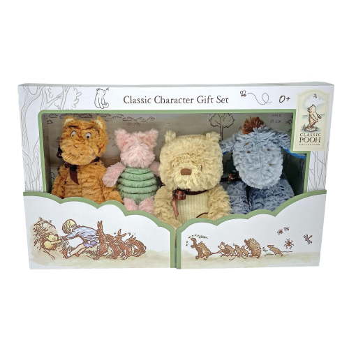 KIDS PREFERRED Disney Baby Classic Winnie The Pooh and Friends 4 Piece Plush Collector Set Stuffed Animals