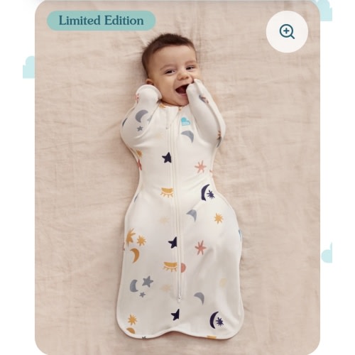 Swaddle Up™ 1.0 TOG Organic Cotton Buff Lunar