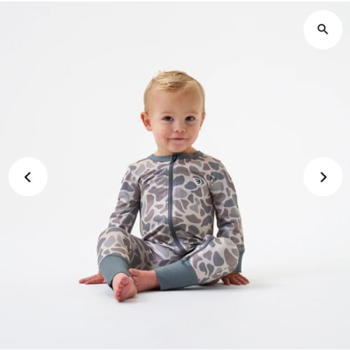 Classic Deer Camo Baby Zip Up | Outdoor Infant Gift | BURLEBO