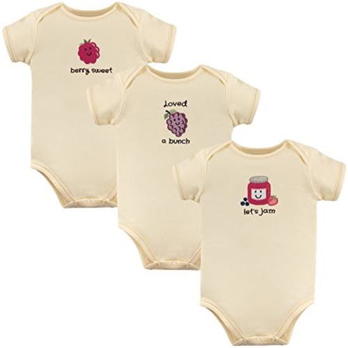 Touched by Nature Baby Boys' Organic Cotton Bodysuits Bodysuit, 3 Pack