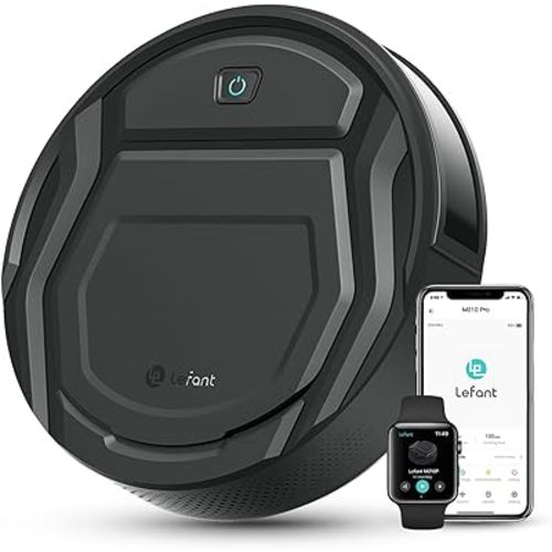 Lefant M210 Pro Robot Vacuum, 4000Pa Suction, 200 Mins Runtime, Quiet, Ultra-Slim, Self-Charging Robotic Vacuum Cleaner, WiFi/App/Alexa Control, Ideal for Pet Hair & Hard Floors