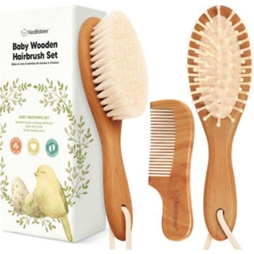 Baby Hair Brush and Comb Set, Medium