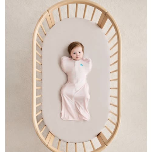 Swaddle Up™ 0.2 TOG Viscose from Bamboo Light Pink Little Dreamer