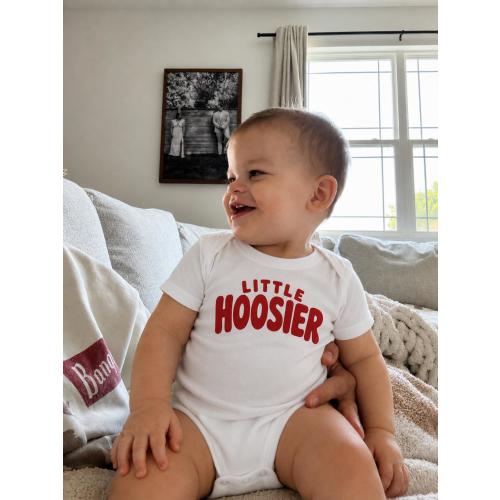 Little Hoosier Baby Onesie