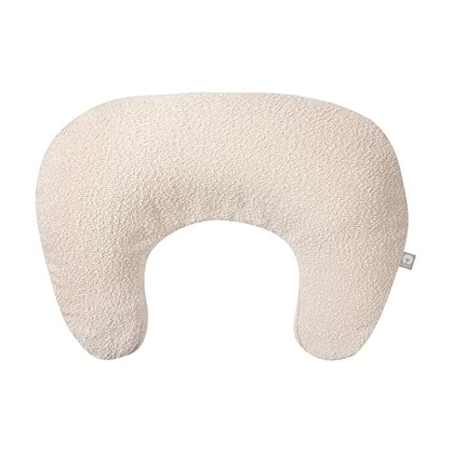 Boppy Nursing Pillow - Ergonomic Bottle & Breastfeeding Pillow with High, Firm, Large Area, Water-Repellent Cushion with Washable Cover; Baby Safety Alliance Verified - Oatmeal Boucle