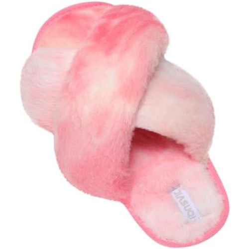 JIASUQI Womens Slippers Fuzzy Fluffy House Slippers for Women House Shoes