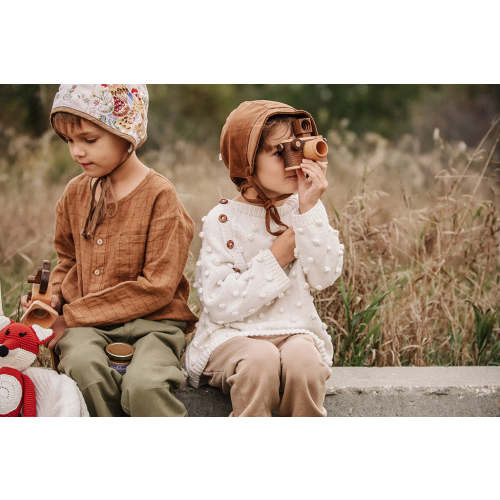 35MM Original Wooden Toy Camera in Walnut | Best First Camera For Kids – Father's Factory