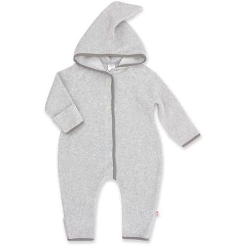 Zutano Cozie Fleece Baby One-Piece Elf Romper with Hood