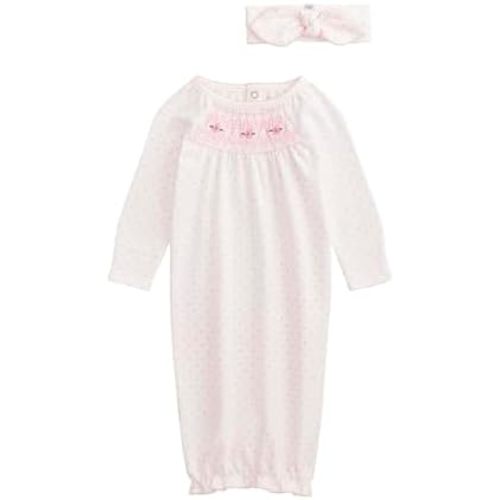Mud Pie baby-girls Mud Pie Baby Dot Gown