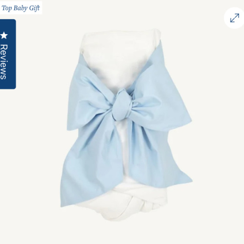 Bow Swaddle ® - Buckhead Blue