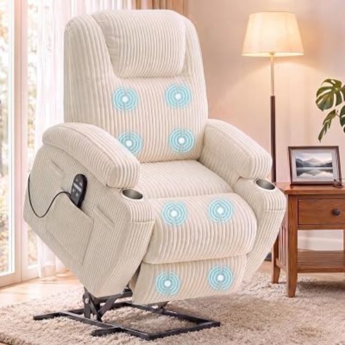 Flamaker Power Lift Chair Massage Recliner Chairs for Elderly