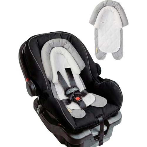Travel Bug GoldBug Baby & Toddler 2-in-1 Car Seat Head Support - Grey