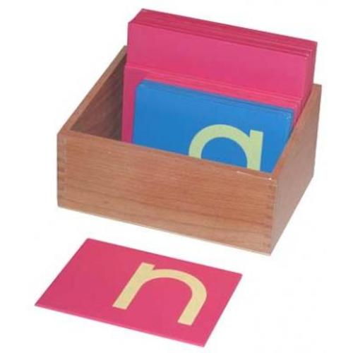Sandpaper Letters - Print with Box - Lower Case | E&O Montessori, US