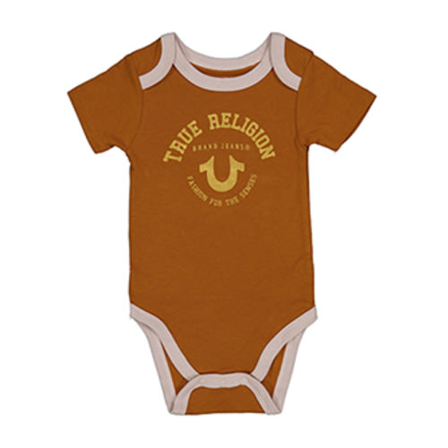 True Religion Baby Boys' 3-Piece Logo Bodysuit Set