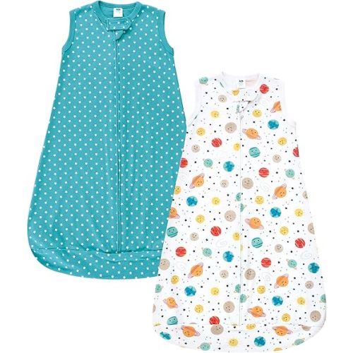 Hudson Baby Unisex Baby Cotton Long-Sleeve Wearable Sleeping Bag, Sack, Blanket