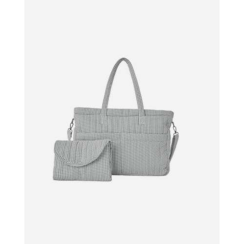 Diaper Bag + Changing Pad Set Midnight Gingham