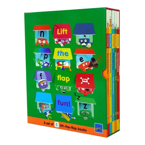 Numberblocks and Alphablocks Lift-the-Flap 5-Book Box Set (Numberblocks 1-20, Alphablocks A-Z Phonics Activities, Alphablocks Fun Phonics, Numberblocks Monster Maths & Numberblocks Big Numbers)