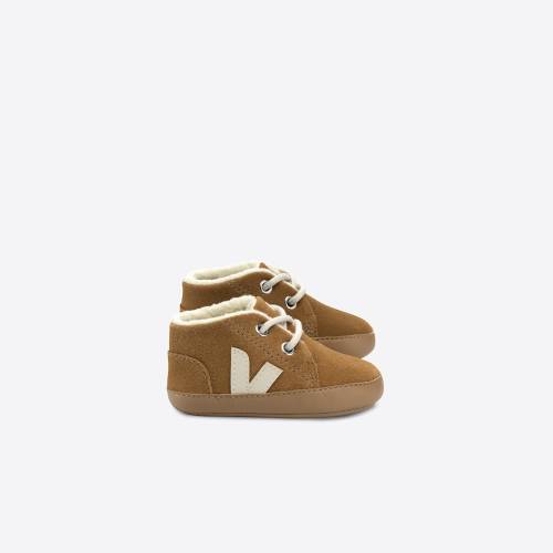 BABY FURED SUEDE CAMEL PIERRE