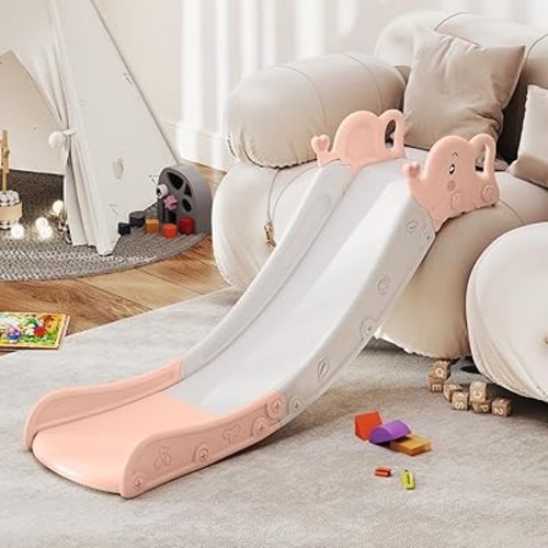 Indoor Toddler Slide for 1-3 Couch Slide for Kid, Baby Plastic Playset,Used with Sofa Bed Stairs，Easy Install Store, Safe and Durable