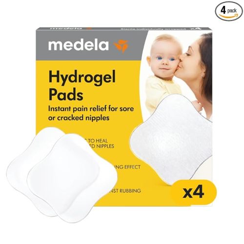 Medela Soothing Hydrogel Pads for Nipples, Reusable 24 Hours, Pack of 4