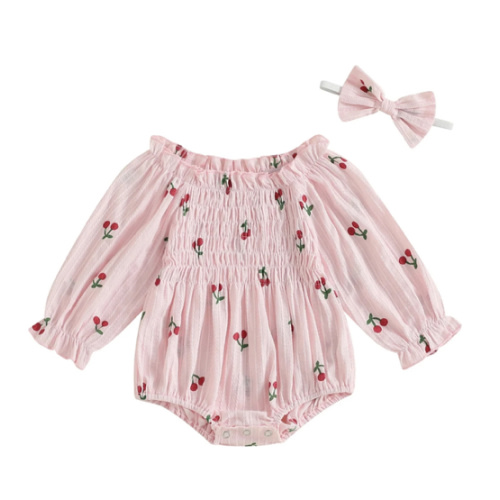 Cherry Picking Bubble Romper