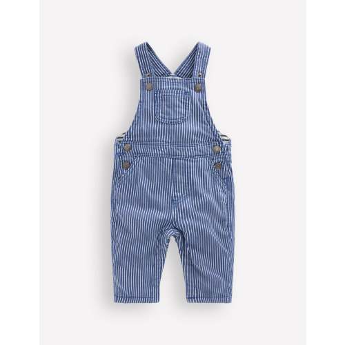 Woven Dungarees - Navy Ticking Stripe | Boden USA