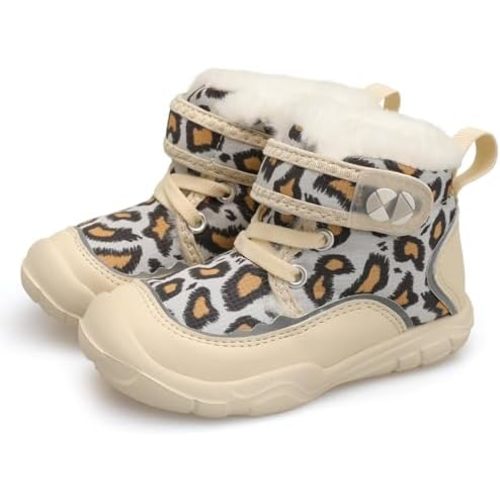 Centipede Demon Toddler Boots Boys Girls Winter Boots Waterproof Fleece Kids Snow Boots Faux Fur Booties Warm Walking Shoes for Indoor Outdoor