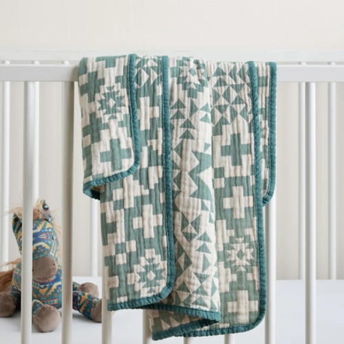 BLUE RIDGE ORGANIC COTTON BABY BLANKET