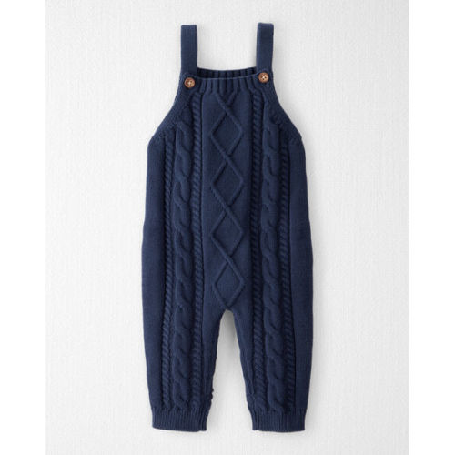 Baby Organic Cotton Cable Knit Overalls - Little Planet | Carter's
