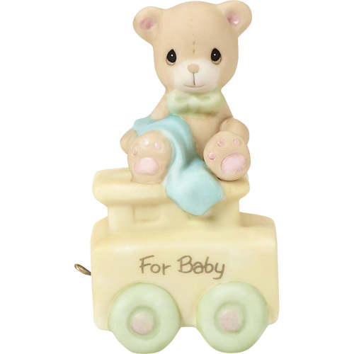 Birthday Train, New Baby, May Your Birthday Be Warm Figurine