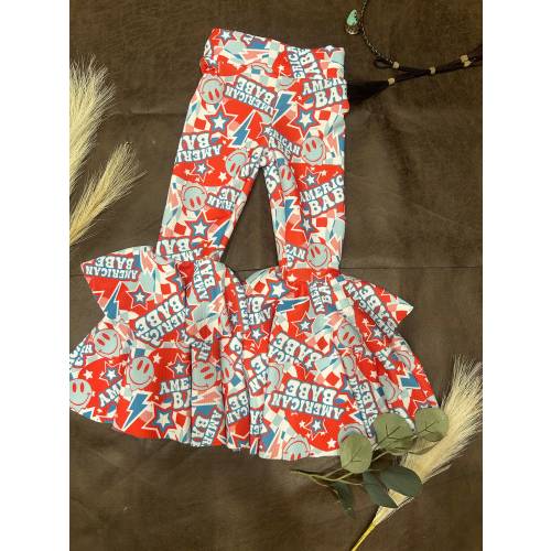 Bell Bottoms / Western Girls Flares / Cowgirl / 4th of July