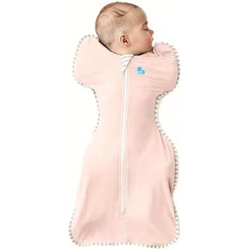 Love to Dream Swaddle, Baby Sleep Sack, Swaddle Up Self-Soothing Swaddles for Newborns, Get Longer Sleep, Snug Fit Helps Calm Startle Reflex, Lite 0.2 Tog Sleep Sack, 8-13 lbs, Pink