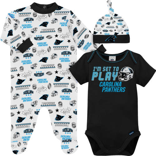 3-Piece Baby Boys Panthers Bodysuit, Sleep 'N Play & Cap Set – Gerber Childrenswear