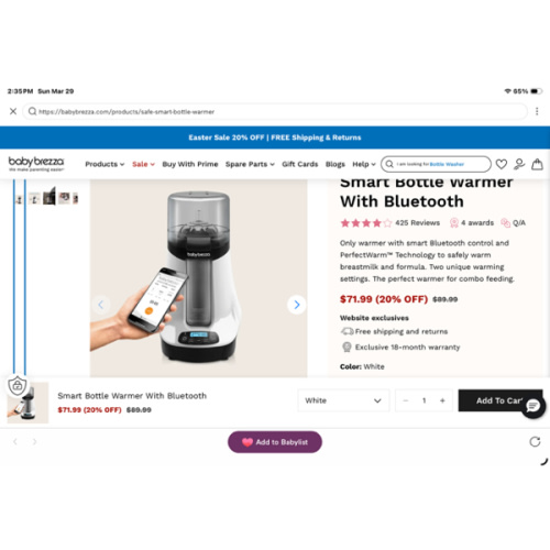 Baby Bottle Warmer for Breast Milk & Formula | Baby Brezza