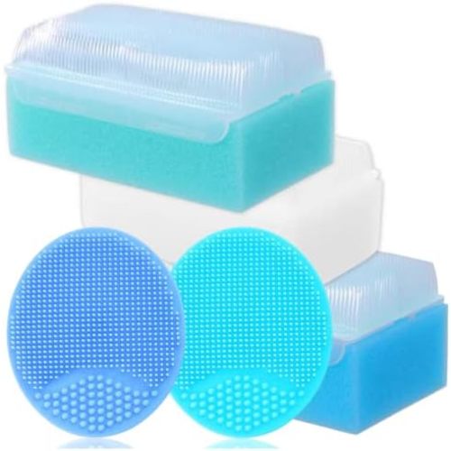 Cradle Cap Brush for Babies - Baby Sponge for Bathing Cradle Cap Treatment