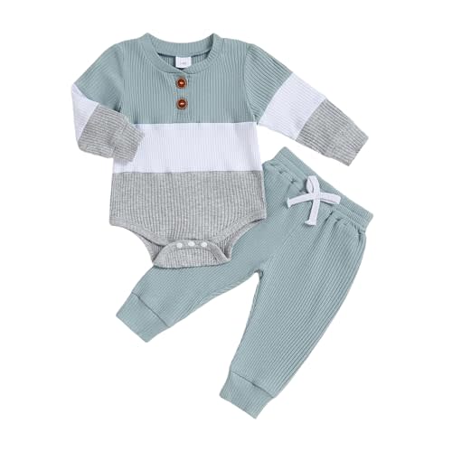 Newborn Baby Boy Clothes Long Sleeve Little Bro Romper Bodysuit Pants Set Fall Winter Outfits 0 3 6 9 12 Months