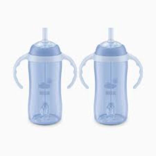 NUK Learner Straw Cup (2 Pack) - Blue, 10 Oz | Babylist Shop