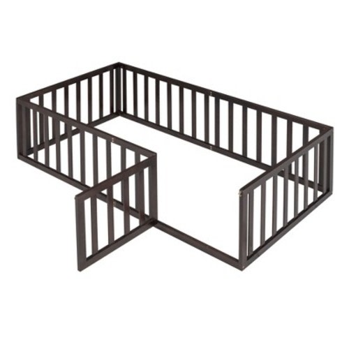Okak Bed Guard Rails for Twin Size Bed,Baby Bed Rail Guard for Toddlers,Walnut