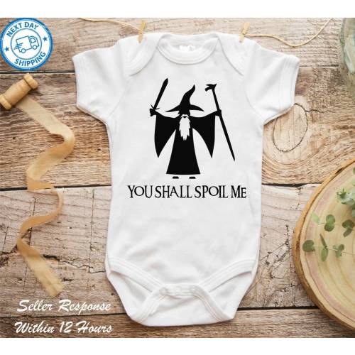 Lord of The Rings Baby Onesie &quot;Gandalf&quot; Bodysuit Baby Clothes