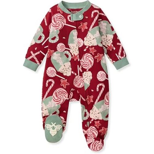Burt's Bees Baby Girls' Organic Cotton, Sleep and Play Footed Pajamas